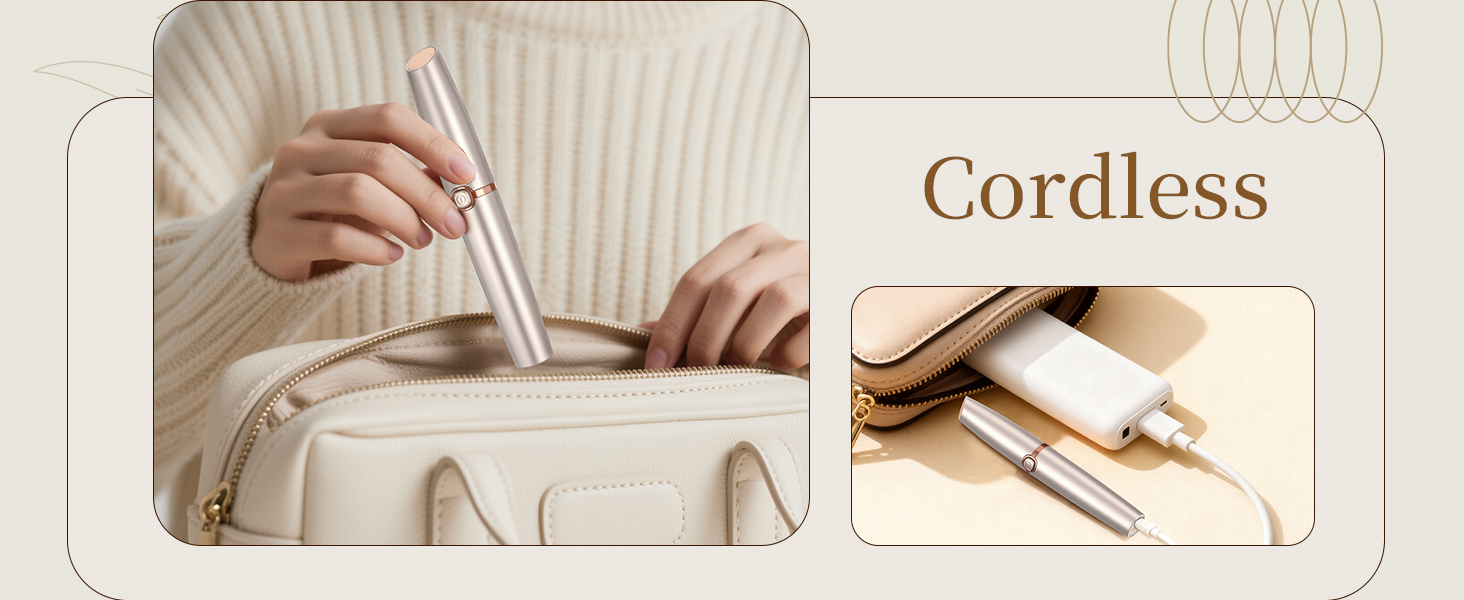 Електричний тример для брів та обличчя для жінок: з запасним наконечником | Швидке та делікатне гоління, портативний коректор брів