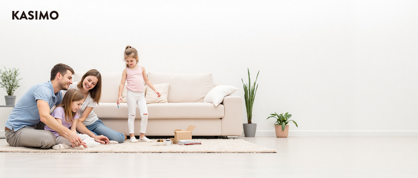 Надувний матрац KASIMO TPU самонадувний 1-місний з електричним насосом та подушкою, 190x90x22 см для дому та кемпінгу