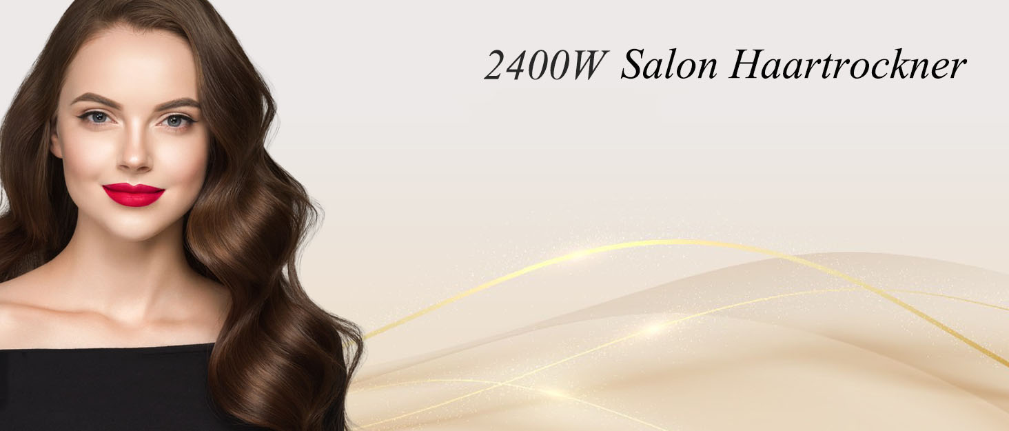 Професійний фен лоеvely рожевий 2400W з іонізацією та AC мотором, з насадкою-дифузором, 3 режими нагріву та 2 швидкості, для дому та салону