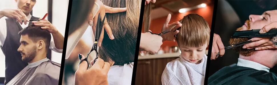 Професійний набір фенів для стрижки волосся CIICII (6.7 дюймів)