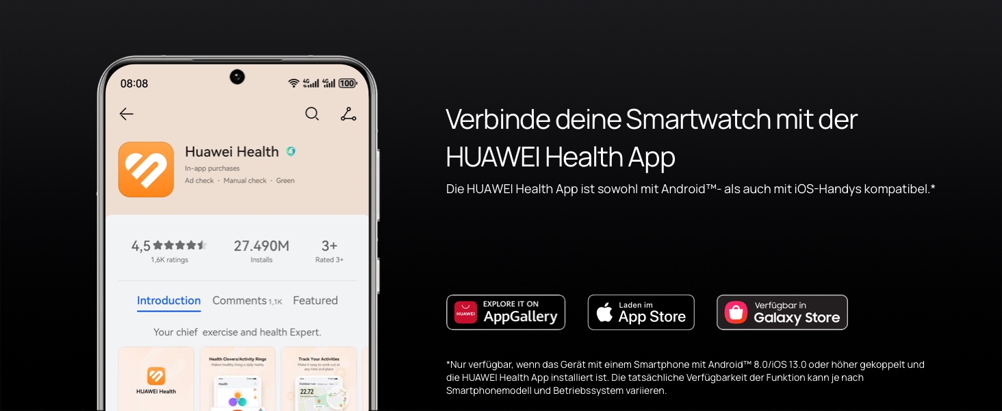 Смарт-годинник HUAWEI Watch FIT 3, GPS, AMOLED 1.82