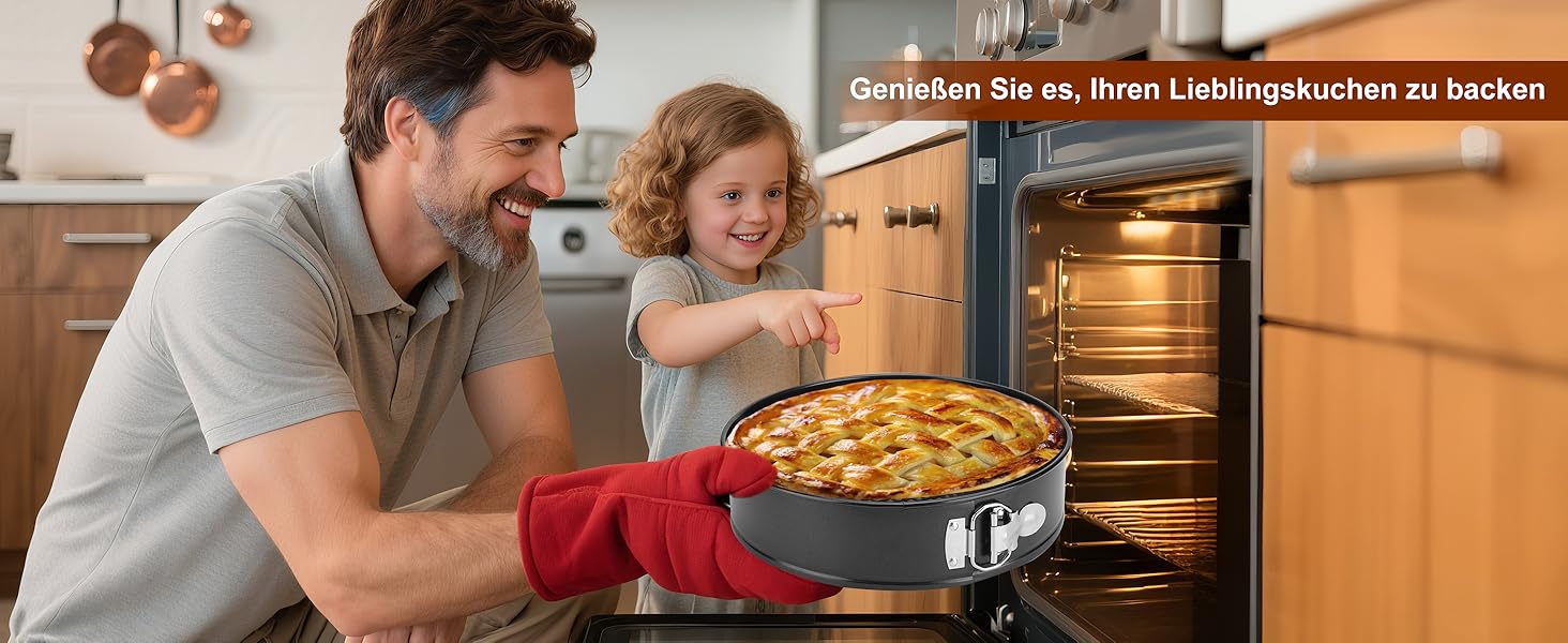 Набір форм для випічки isheTao Springform (4 шт.) - діаметр 11/18/23/26 см, знімний дно, антипригарне покриття, для пирогів, кексів, піци та кішів, з вуглецевої сталі