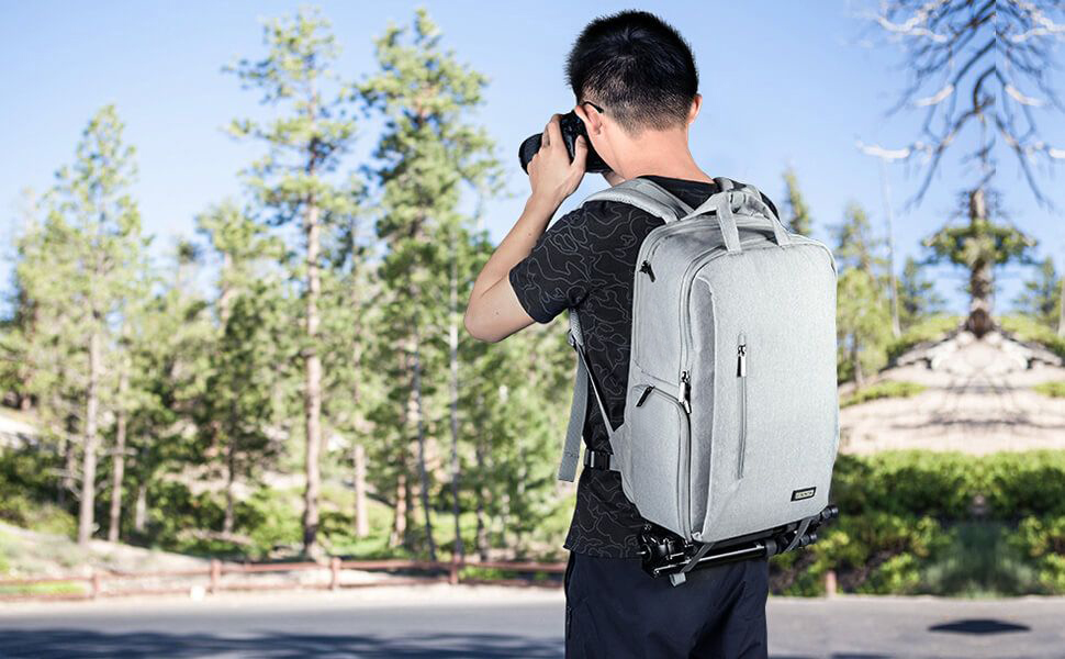 CADeN Рюкзак для камери: водонепроникний, антикрадійний, відділення для ноутбука 15.6'', для DSLR Canon, Nikon, Sony