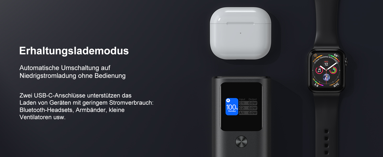 Power Bank AsperX 20000mAh, 165W, USB-C Кабель, для MacBook, Dell, HP, Lenovo, iPad, iPhone, Galaxy