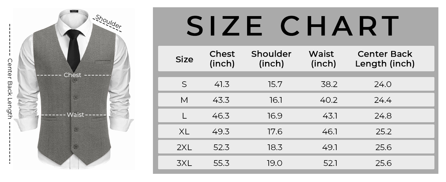 Жилет чоловічий COOFANDY, елегантний, для бізнесу, класичний, сірий, розмір XL