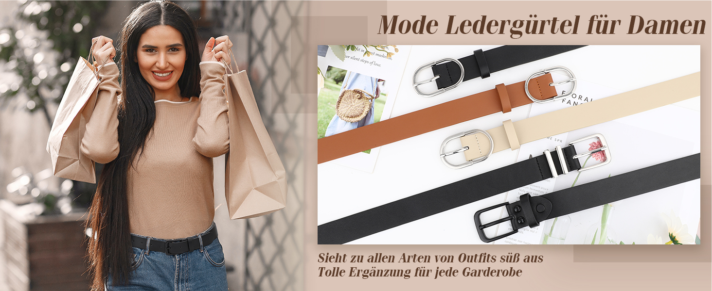 Жіночий шкіряний ремінь WHIPPY з золотистою пряжкою, чорний колір, розмір L (довжина 120 см)