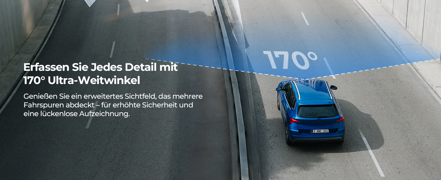 Відеореєстратор Krunia 2K WiFi Mini Dashcam Auto з GPS, CPL, WDR, Нічне Бачення, 24/7, Магнітне кріплення, Superkondensator, 170° Широкий Кут