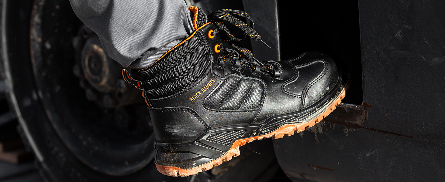 Чоловіче робоче взуття Black Hammer 8844Sicherheitsschuh, чорний, 42 EU