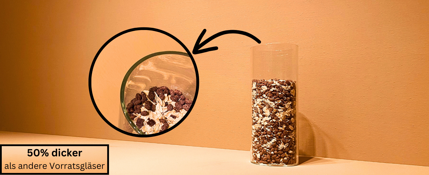 Скляні банки для зберігання з кришкою, кутові, 8 шт. - об'єм 5,2 л, посилена скляна тара, герметичні контейнери для продуктів, кухонні органайзери (5 шт. - круглі)