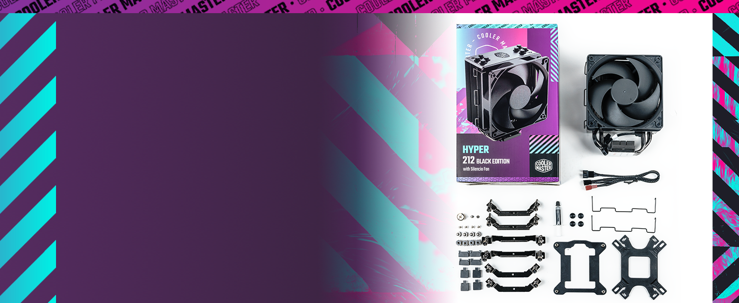 Кулер CPU Cooler Master Hyper 212 Black 2021 V2 з RGB-вентилятором SF120R та підтримкою LGA1700