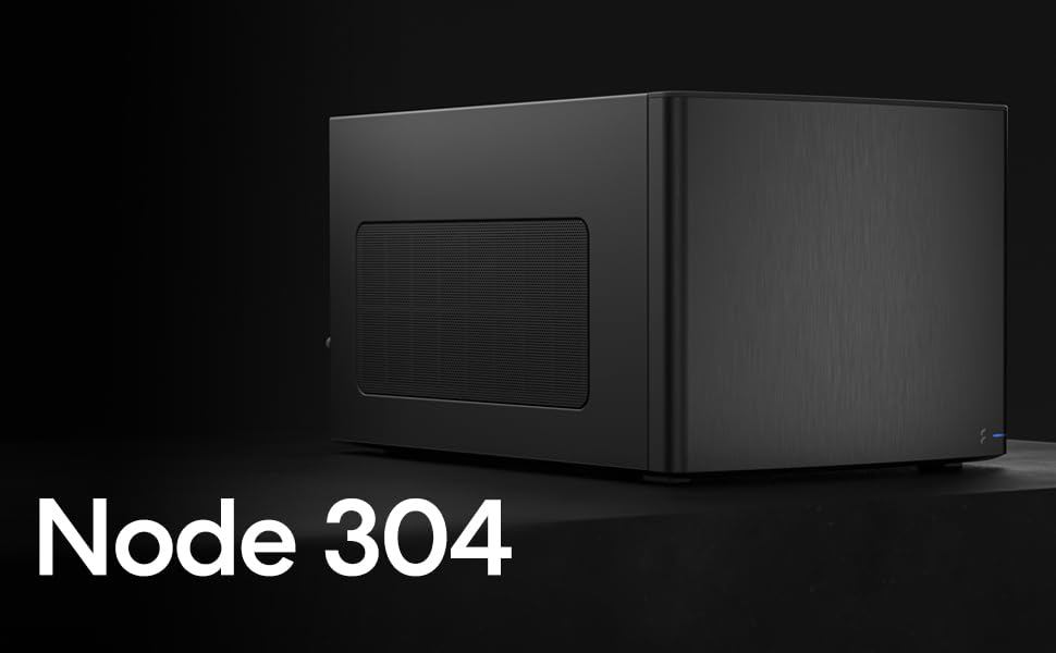 Комп'ютерний корпус Fractal Design Node 304 Mini-ITX, чорний, з USB 3.0