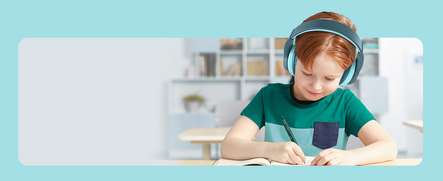 iClever навушники Bluetooth для дітей з LED-підсвіткою, Over-Ear, обмеження гучності 74/85dBA, 85 годин роботи, Bluetooth 5.2, мікрофон, BTH12, зелені