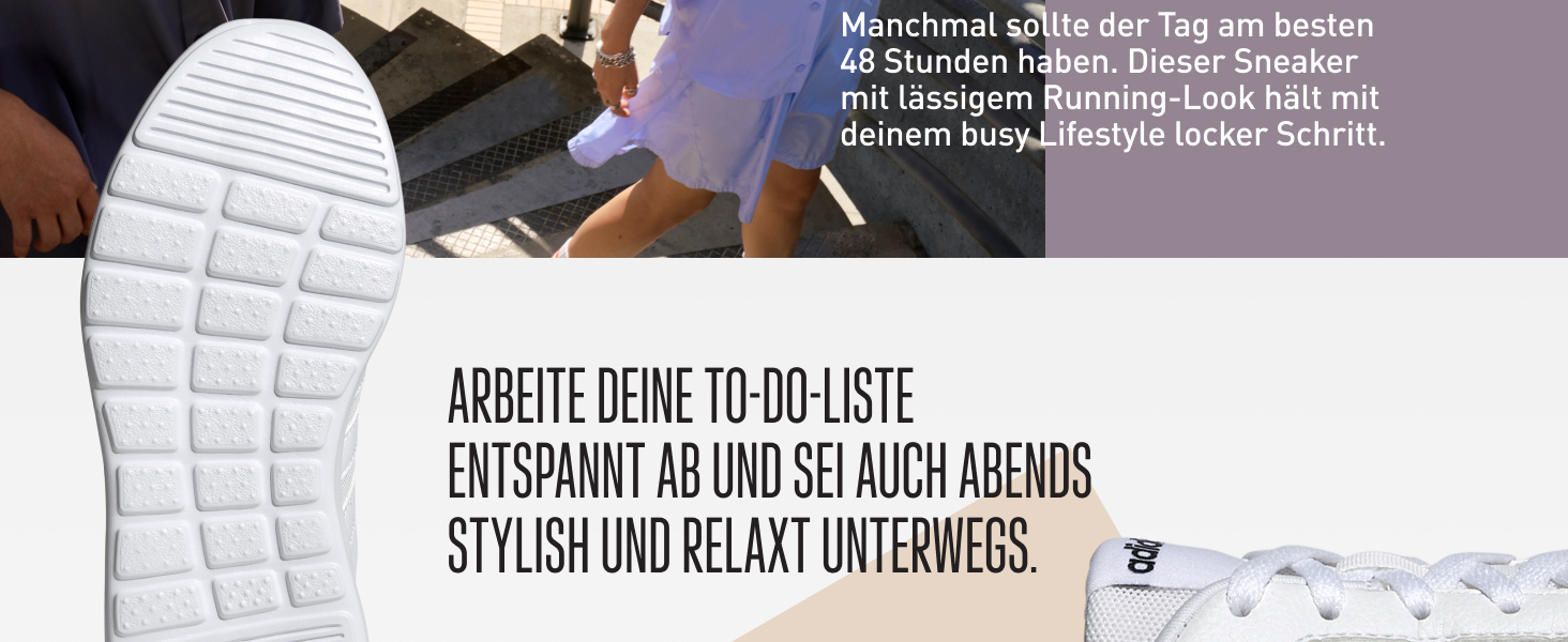 Кросівки Adidas Lite Racer 4.0 чоловічі, 43 1/3 EU, чорний/сірий