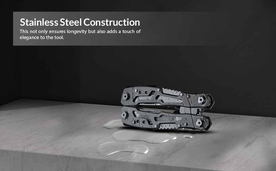 Мультитул 14-в-1 з плоскогубцями, ножем, викрутками, відкривачкою для пляшок та нейлоновим чохлом – компактний та надійний багатофункціональний інструмент для кемпінгу, відпочинку на природі, надзвичайних ситуацій та домашнього використання