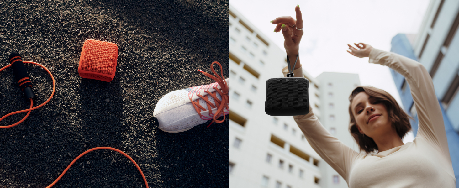 Teufel BOOMSTER GO: Портативна Bluetooth колонка, водонепроникна (IPX7), чорний колір