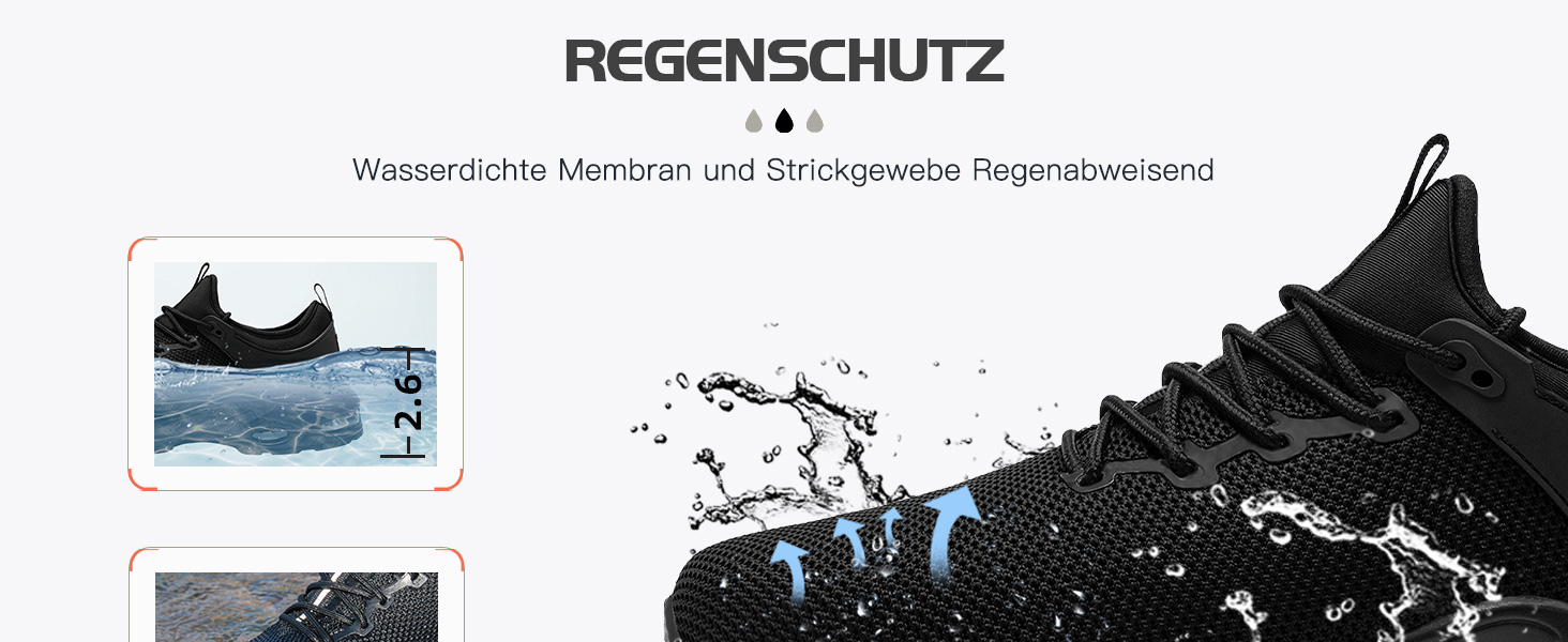 Чоловічі робочі черевики LARNMERN: водонепроникні, зручні, з металевим підноском, slip-on, чорні, 44 EU