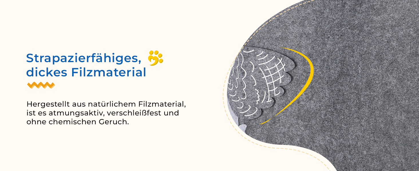 Кігтеточка-будиночок для котів Dripex з 2 поверхів, з фетру, з подушкою, 30x35x35 см (Сова)