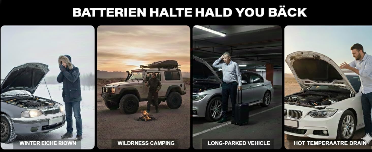 Powerbank A2C Starthilfe: Зарядний пристрій для автомобіля, 16800mAh, 12V, з LED-індикатором та світлом, підтримка PD/QC 3.0, 3 USB