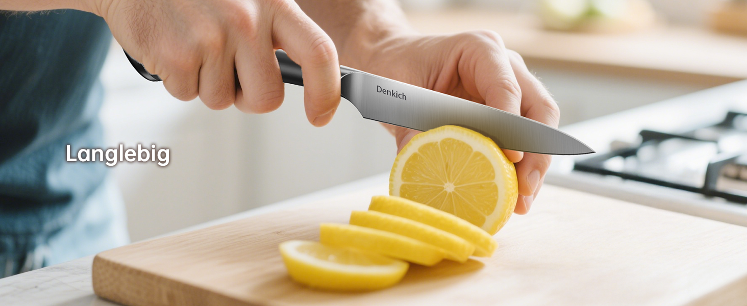 Набір кухонних ножів Messerblock Set, 7 предметів: професійний набір ножів з бруском, німецькі леза з високоякісної нержавіючої сталі, ергономічні ручки, для дому