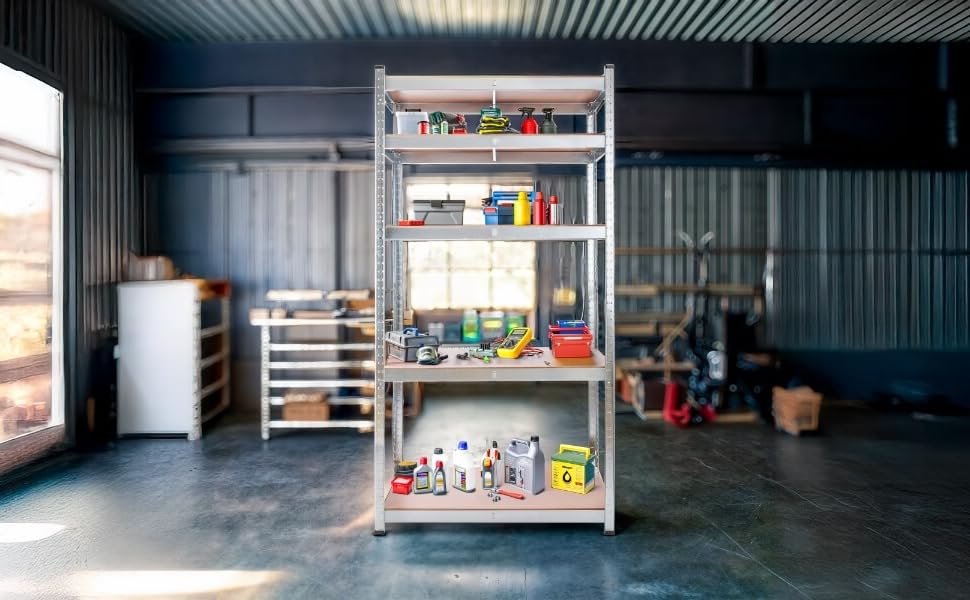 Arebos Heavy-Duty 2-Tier Shelf Set