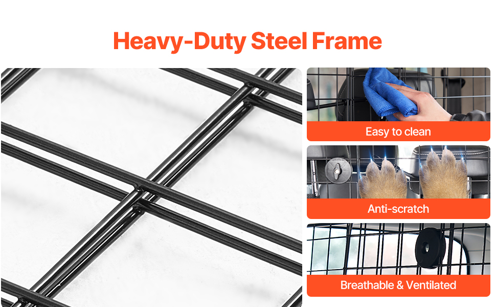 Автобар'єр для собак VEVOR: регульована перегородка, сітка для автомобіля (968 x 405 мм), захист заднього сидіння, універсальний бар'єр для SUV, позашляховиків, вантажівок (складний, 98-162 см * 40 см)