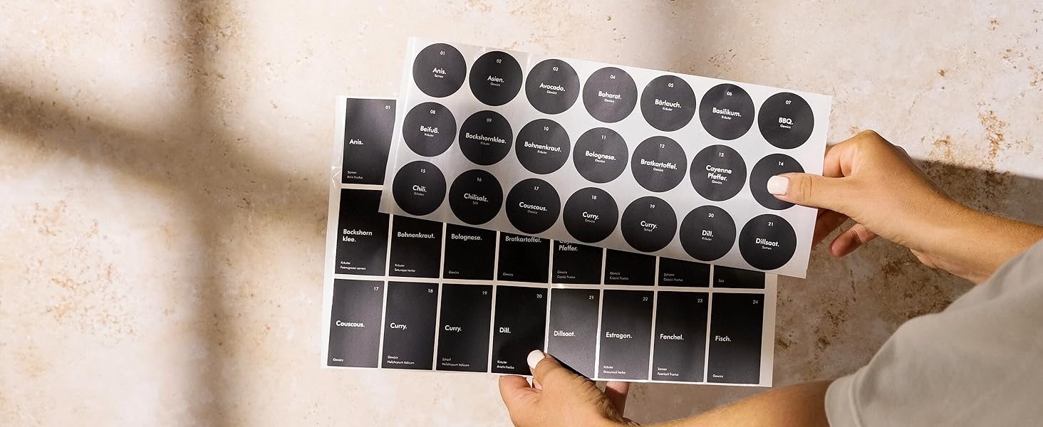 12 шт. скляні контейнери для зберігання KIVY – чорні, повітряно-непроникні, з кришкою