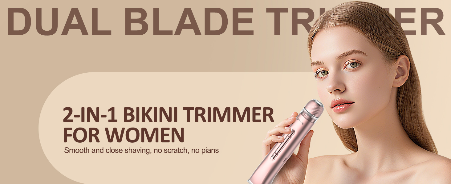 Електричний жіночий епілятор 2 в 1 з тримером, silky splash, Rose Gold, IPX7, з керамічними лезами