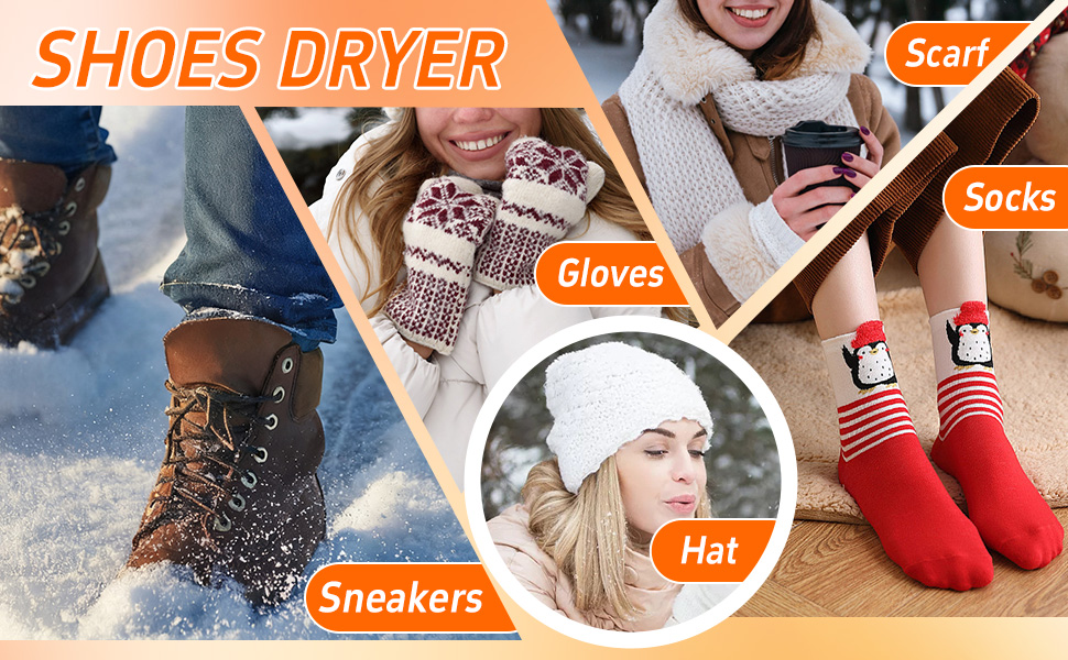 Електричний сушильник для взуття Schuhtrockner на 2 пари з таймером та UV-лампою, для футболок та лижних черевиків, білий
