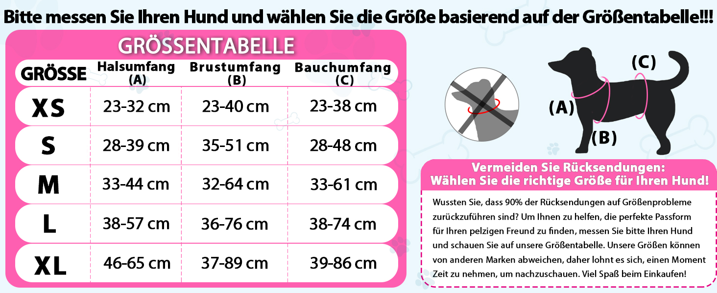 Шлейка для собак Huntboo, безпечна та витривала, з світловідбиваючими елементами та м'якою ручкою, регульована жилетка для маленьких собак, для прогулянок та тренувань (Рожева, S)