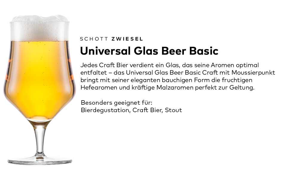 Набір пивних склянок Schott Zwiesel Basic 0.3 л (4 шт), класичні склянки для крафтового пива, Tritan-кристал, Made in Germany