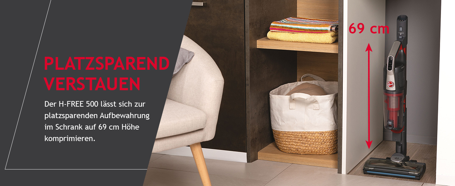 Бездротовий пилосос Hoover H-Free 500 HF522STH: акумуляторний, без мішка, LED, паркування, до 30 хв роботи