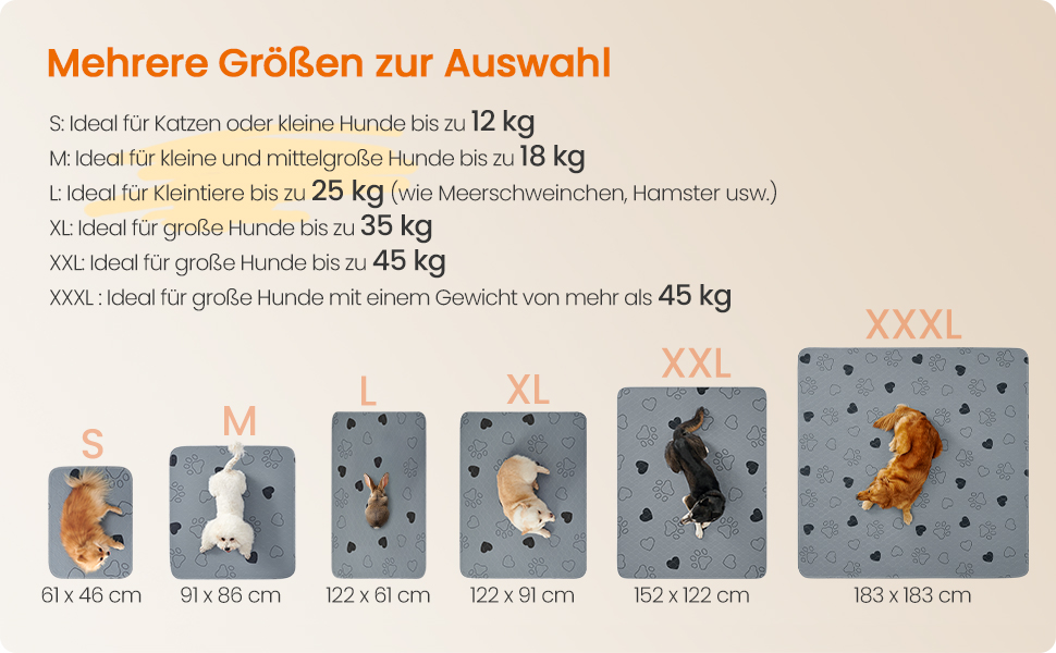 Підстилка для собак Feandrea, 2 шт., XL (122 x 91 см), сіра, водонепроникна, супер вбираюча, для дому