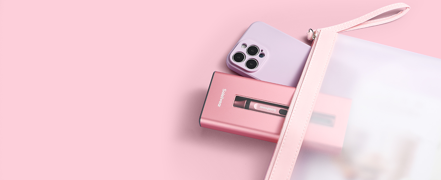 Електричний набір викруток преміум-класу 52 в 1 з 48 магнітними бітами, акумуляторний, для ремонту телефонів, камер, ноутбуків, годинників (Twilight Pink)