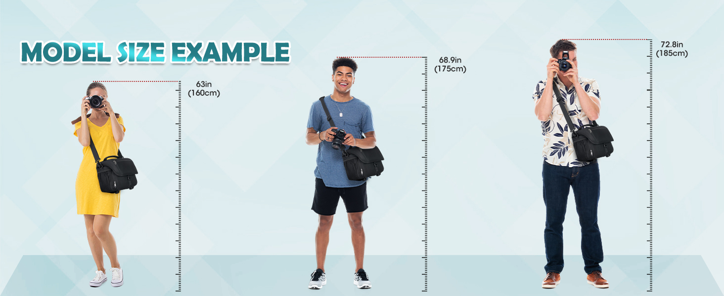 Сумка для камери RAINSMORE для DSLR/SLR з дощем. Сумка для фотографів, об'єктивів та аксесуарів. Чорний колір