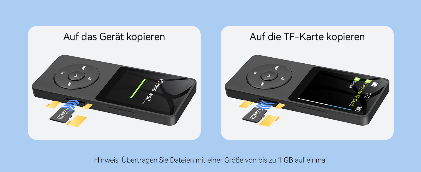 MP3 плеєр AGPTEK 32GB Bluetooth 5.3, 1.8