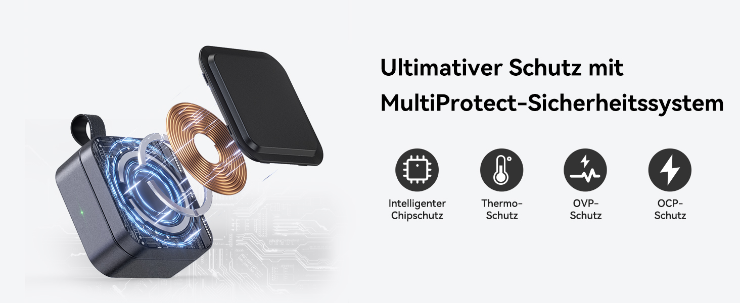 База для зарядки 3-в-1 для Apple: магнітна складна бездротова зарядка з MagSafe для iPhone 17/16/15/14/13/12, Apple Watch та AirPods Pro/4/3/2, чорний