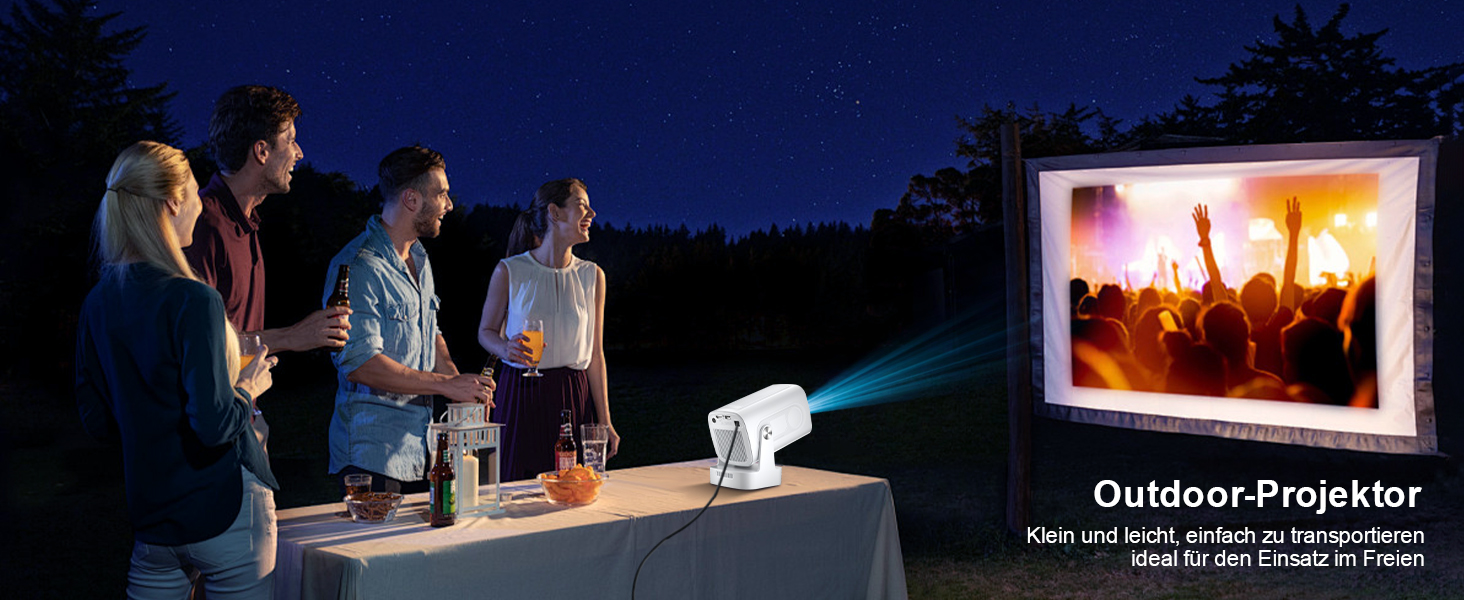 Проектор Salange P92Max ST: 4K, Android 13, WiFi, Bluetooth 5.2, Автофокус, Вбудовані YouTube/PrimeVideo/D+, 12000 лм, 5W динамік