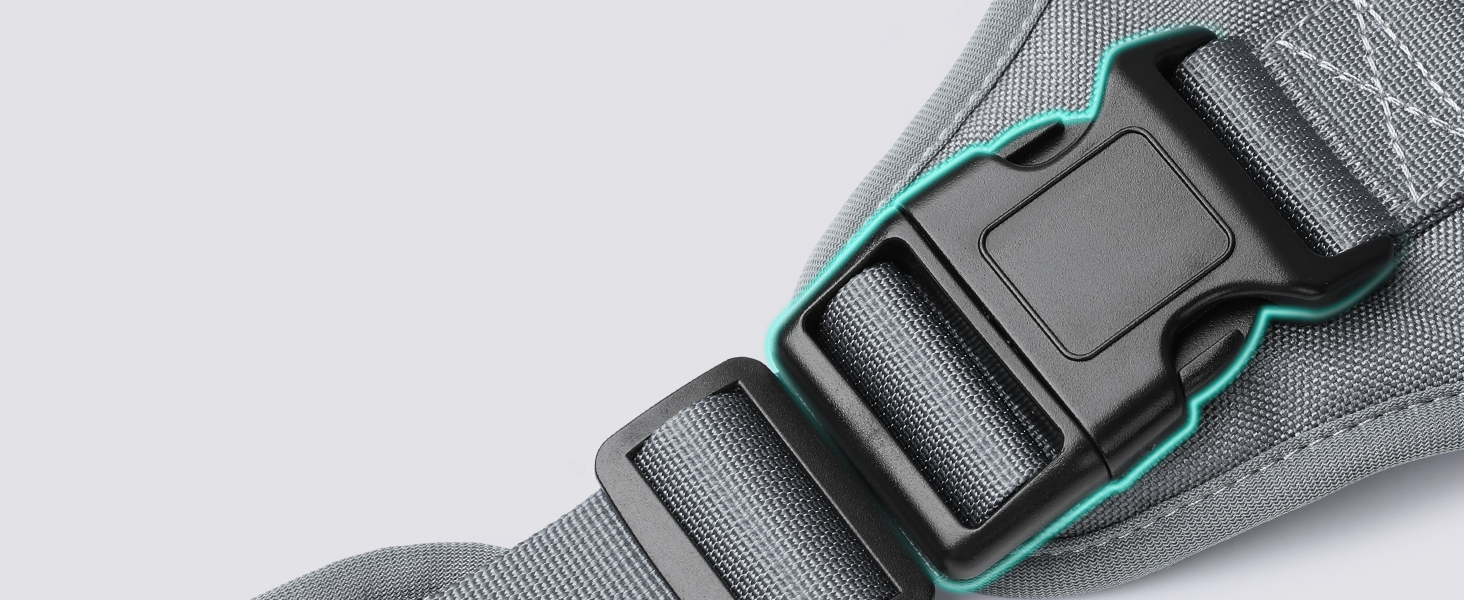 Шлейка для собак Rabbitgoo для великих собак без натягу, тактична, з MOLLE, металеві пряжки, дихаюча, військова, регульована, з підкладкою, L (1 шт., сіра)