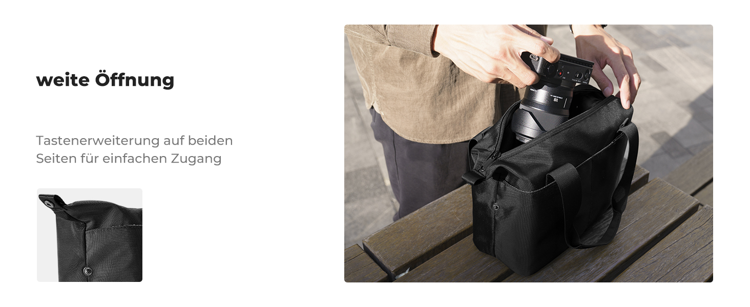 Сумка для камери K&F Concept: водонепроникна сумка-рюкзак для DSLR/зеркальної камери з 2 відділеннями