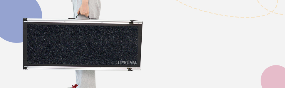 Рампа для собак Liekumm, телескопічна, до 90 кг, 99-182 см, алюміній, для легкових автомобілів, позашляховиків, вантажівок