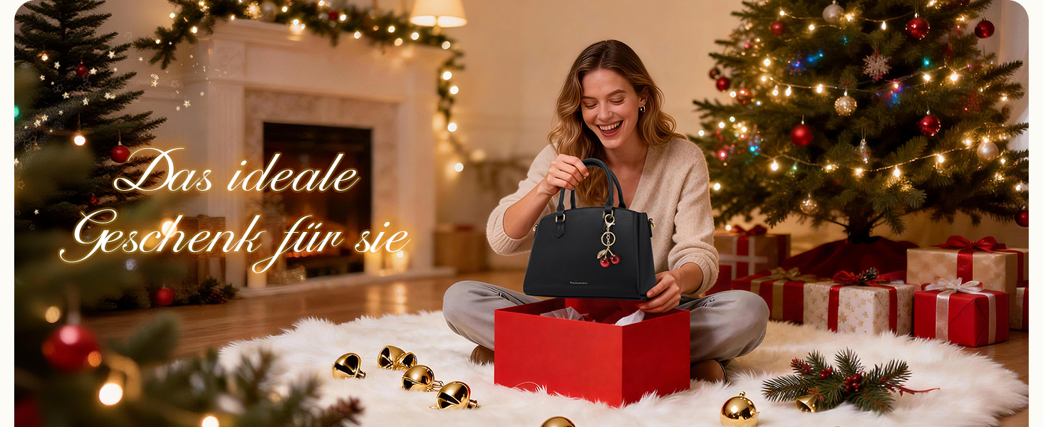 Сумка жіноча RAINSMORE середнього розміру з PU шкіри, чорна. З ручкою та знімним ременем, для планшета 11 дюймів, для роботи та шопінгу