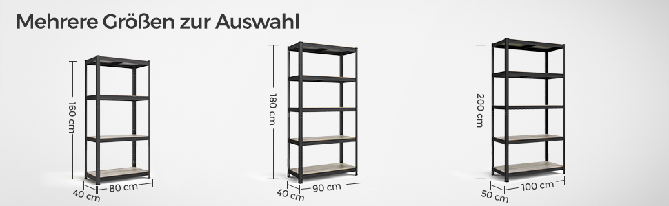 SONGMICS 4-Tier Adjustable Storage Shelf