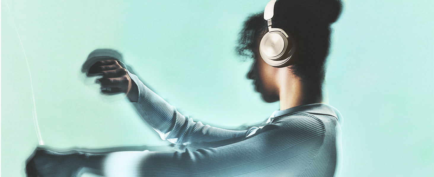 Bang & Olufsen Beoplay HX – Бездротові навушники Bluetooth з шумозаглушенням, до 40 годин роботи, 6 мікрофонів, золотий колір