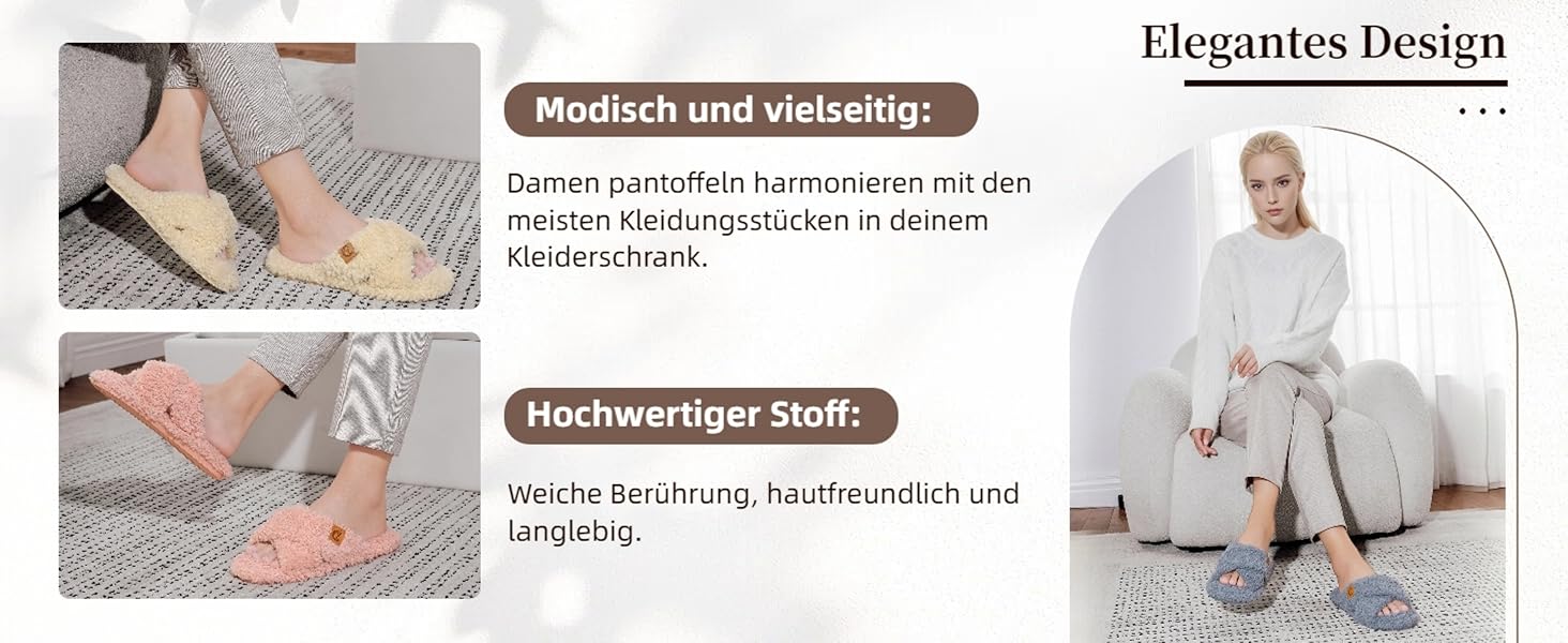 Жіночі плюшеві домашні тапочки SMajong, зимові, теплі, м'які, з антиковзким покриттям, сірі, 38/39 EU