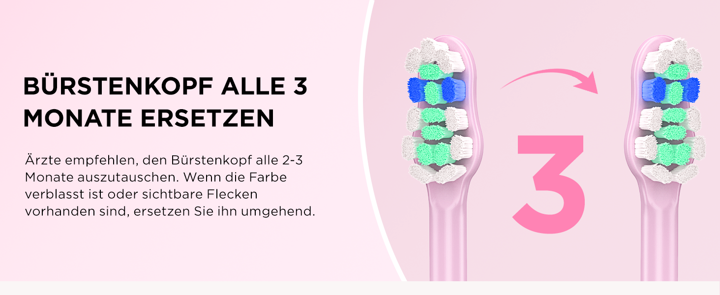 Електрична звукова зубна щітка для дорослих та дітей, 5 режимів чищення, 3 рівні інтенсивності, таймер, 8 насадок, чохол для подорожей, чорний (1 шт.)