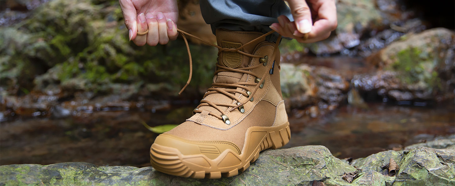 Черевики FREE SOLDIER для чоловіків: тактичні, туристичні, бойові, для активного відпочинку та військової підготовки (42 EU, Коричневий)