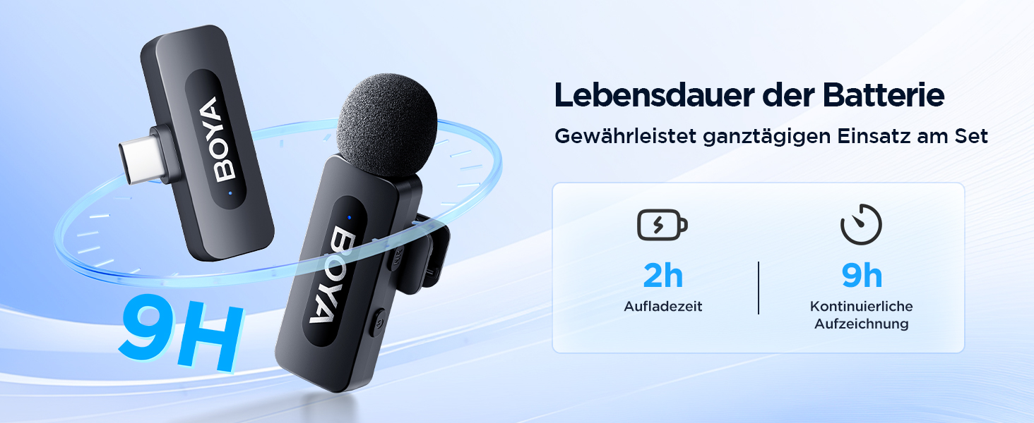 Мікрофон BOYA BY-V10 USB-C: Бездротовий мініатюрний мікрофон з шумозаглушенням для Android, смартфонів, ноутбуків, YouTube, подкастів, Facebook, Vlogging