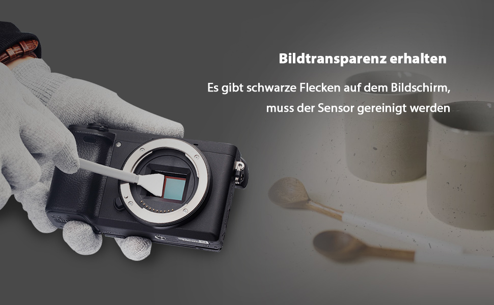 Набір для чищення сенсора камери VSGO 12 шт. з розчином 10 мл, сухими стікерами для CCD/CMOS, для Nikon, Sony (16 мм з очисником)