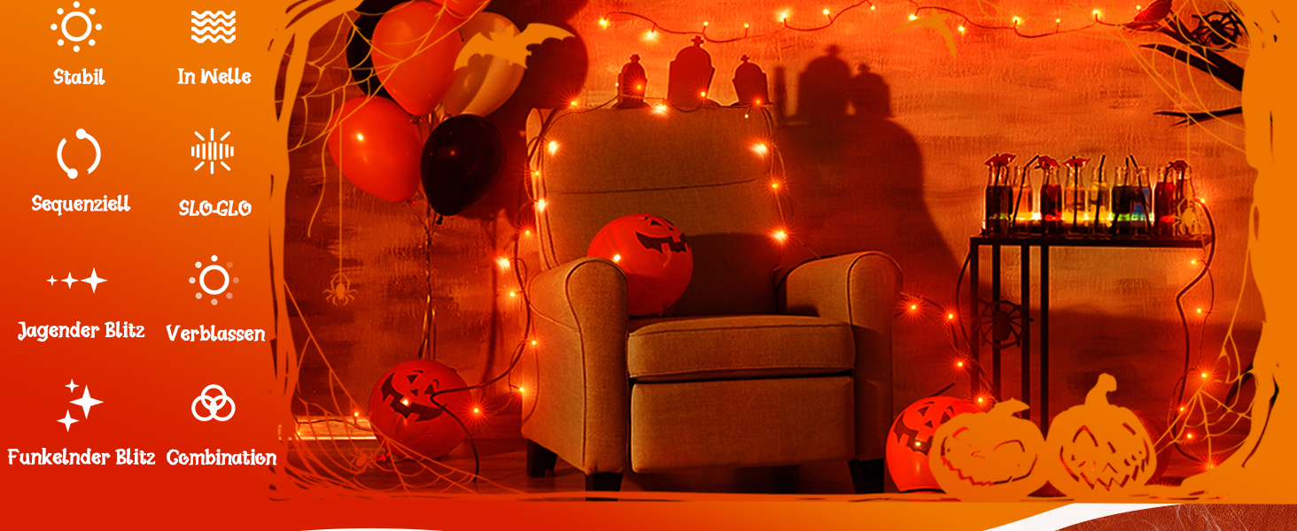 Ланцюжок прикрас Ollny з 150 LED, 15 метрів, тепле біле світло, 8 режимів, таймер, IP44, для саду, вечірки, різдвяної ялинки (зелений кабель)