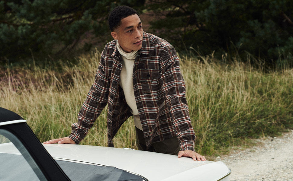 Чоловіча в'язана кофта Selected Homme на блискавці, чорного кольору